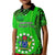 Personalised 25 July Rarotonga Island Gospel Day Kid Polo Shirt Cook Islands Tribal Pattern LT14 Kid Green - Polynesian Pride