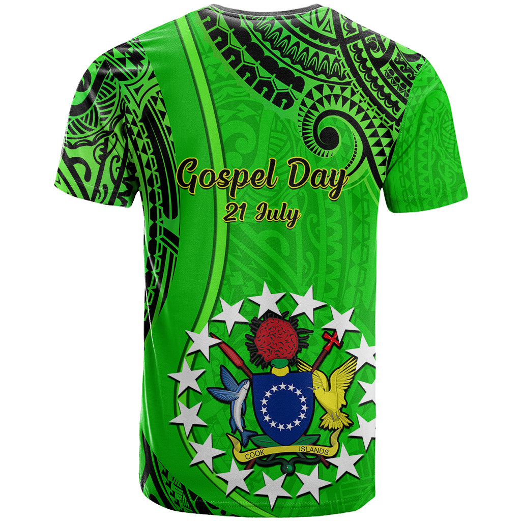 21 July Mitiaro Island Gospel Day T Shirt Cook Islands Tribal Pattern LT14 - Polynesian Pride