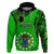 Custom 21 July Mitiaro Island Gospel Day Hoodie Cook Islands Tribal Pattern LT14 Pullover Hoodie Green - Polynesian Pride