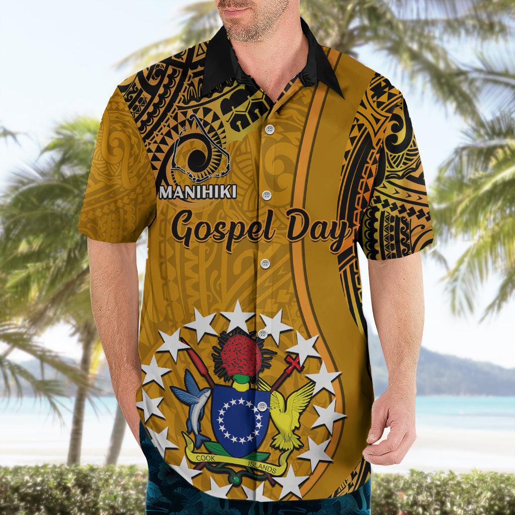 8 August Manihiki Island Gospel Day Hawaiian Shirt Cook Islands Tribal Pattern LT14 - Polynesian Pride