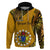 8 August Manihiki Island Gospel Day Hoodie Cook Islands Tribal Pattern LT14 Pullover Hoodie Gold - Polynesian Pride