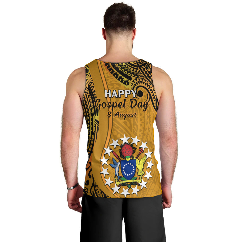 8 August Manihiki Island Gospel Day Men Tank Top Cook Islands Tribal Pattern LT14 - Polynesian Pride