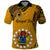 Custom 8 August Manihiki Island Gospel Day Polo Shirt Cook Islands Tribal Pattern LT14 Gold - Polynesian Pride