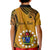 Personalised 15 August Rakahanga Island Gospel Day Kid Polo Shirt Cook Islands Tribal Pattern LT14 - Polynesian Pride