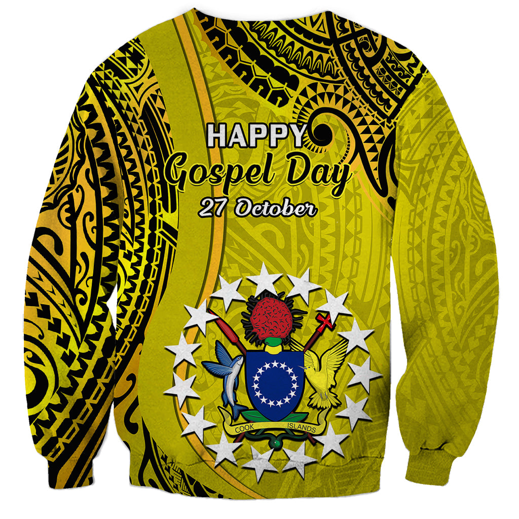 27 October Aitutaki Island Gospel Day Sweatshirt Cook Islands Tribal Pattern LT14 - Polynesian Pride