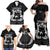 New Zealand Silver Fern Rugby Family Matching Off Shoulder Maxi Dress and Hawaiian Shirt Haka Dance With Aotearoa Maori Pattern