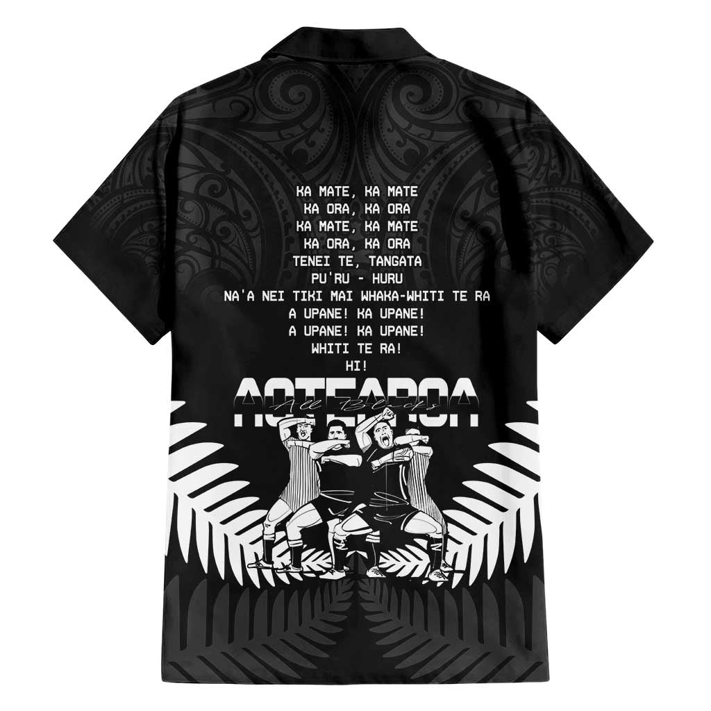 New Zealand Silver Fern Rugby Hawaiian Shirt Haka Dance With Aotearoa Maori Pattern