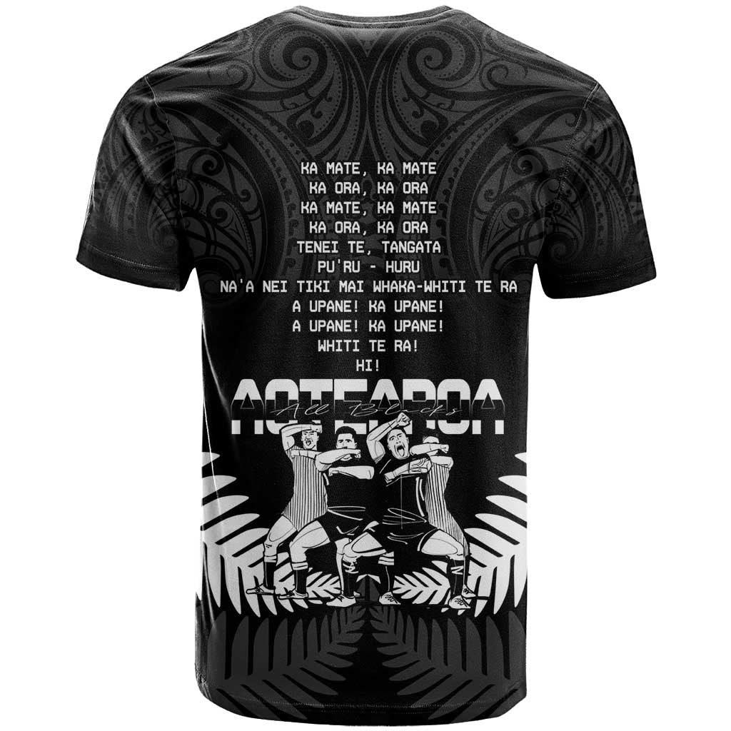 New Zealand Silver Fern Rugby T Shirt Haka Dance With Aotearoa Maori Pattern