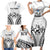 Fiji Tapa Rugby Family Matching Short Sleeve Bodycon Dress and Hawaiian Shirt Cibi Dance With Fijian Pattern