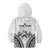 Fiji Tapa Rugby Kid Hoodie Cibi Dance With Fijian Pattern