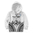 Fiji Tapa Rugby Kid Hoodie Cibi Dance With Fijian Pattern