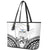 Fiji Tapa Rugby Leather Tote Bag Cibi Dance With Fijian Pattern