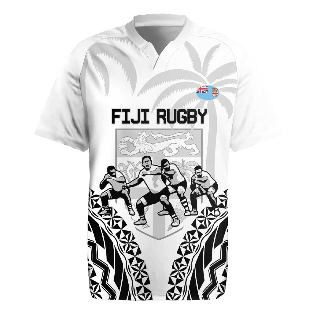 Fiji Tapa Rugby Rugby Jersey Cibi Dance With Fijian Pattern