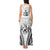 Fiji Tapa Rugby Tank Maxi Dress Cibi Dance With Fijian Pattern