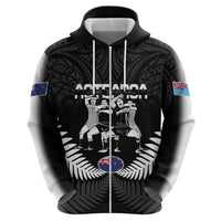 New Zealand And Fiji Tapa Rugby Zip Hoodie Haka Dance Mix Cibi Dance Together