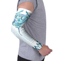 New Zealand Manta Ray Tattoo Arm Sleeves Aotearoa Maori Haehae Paua Shell - Polynesian Pride