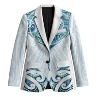New Zealand Manta Ray Tattoo Blazer Aotearoa Maori Haehae Paua Shell - Polynesian Pride