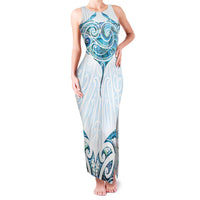 New Zealand Manta Ray Tattoo Family Matching Tank Maxi Dress and Hawaiian Shirt Aotearoa Maori Haehae Paua Shell - Polynesian Pride