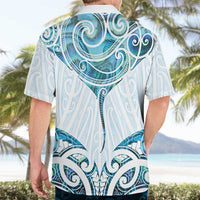 New Zealand Manta Ray Tattoo Hawaiian Shirt Aotearoa Maori Haehae Paua Shell LT14 - Polynesian Pride