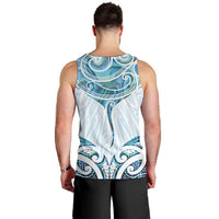 New Zealand Manta Ray Tattoo Men Tank Top Aotearoa Maori Haehae Paua Shell LT14 - Polynesian Pride