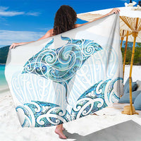 New Zealand Manta Ray Tattoo Sarong Aotearoa Maori Haehae Paua Shell - Polynesian Pride