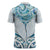 New Zealand Manta Ray Tattoo Zipper Polo Shirt Aotearoa Maori Haehae Paua Shell - Polynesian Pride