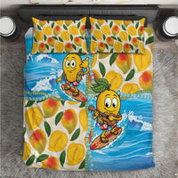 Aloha Hawaii Summer Bedding Set Hawaiian Lei Surfing Mango Palaka Motifs