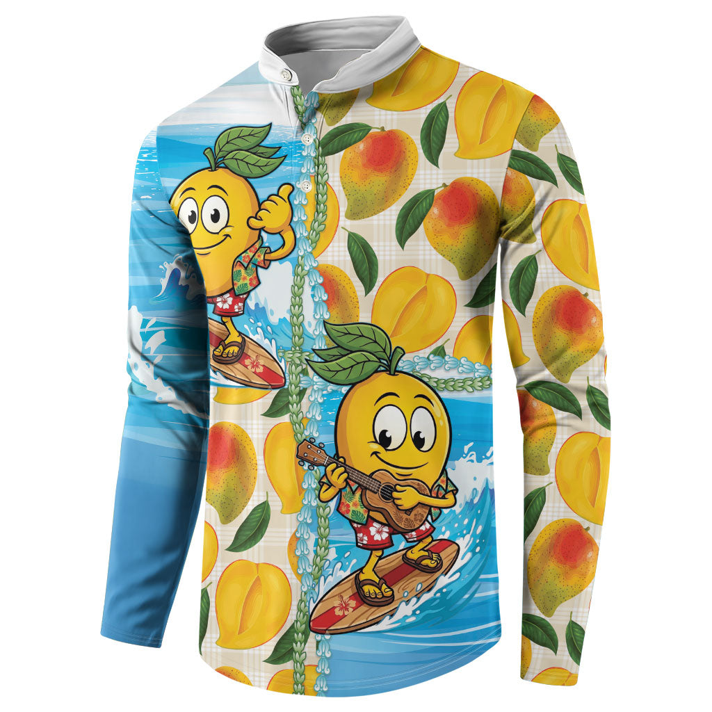 Aloha Hawaii Summer Button Sweatshirt Hawaiian Lei Surfing Mango Palaka Motifs