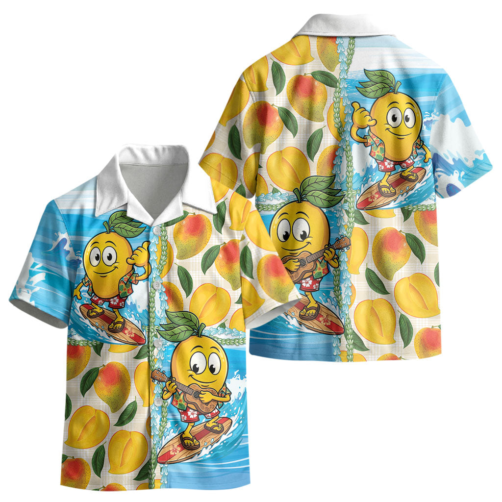 Aloha Hawaii Summer Kid Hawaiian Shirt Hawaiian Lei Surfing Mango Palaka Motifs