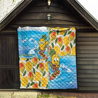 Aloha Hawaii Summer Quilt Hawaiian Lei Surfing Mango Palaka Motifs