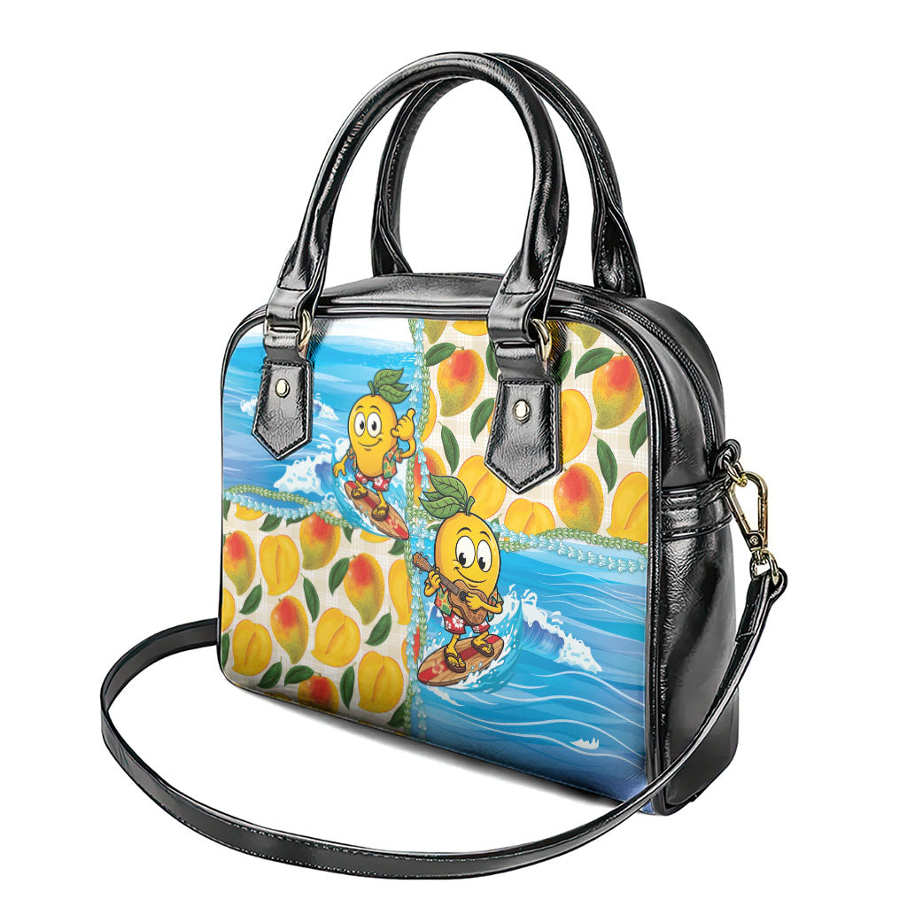 Aloha Hawaii Summer Shoulder Handbag Hawaiian Lei Surfing Mango Palaka Motifs