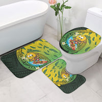 Hawaii Surfing Mango Bathroom Set Manako Polynesian Fish Hook