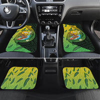 Hawaii Surfing Mango Car Mats Manako Polynesian Fish Hook