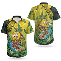 Hawaii Surfing Mango Couples Matching Mermaid Dress and Hawaiian Shirt Manako Polynesian Fish Hook