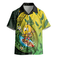 Hawaii Surfing Mango Kid Hawaiian Shirt Manako Polynesian Fish Hook