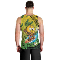 Hawaii Surfing Mango Men Tank Top Manako Polynesian Fish Hook