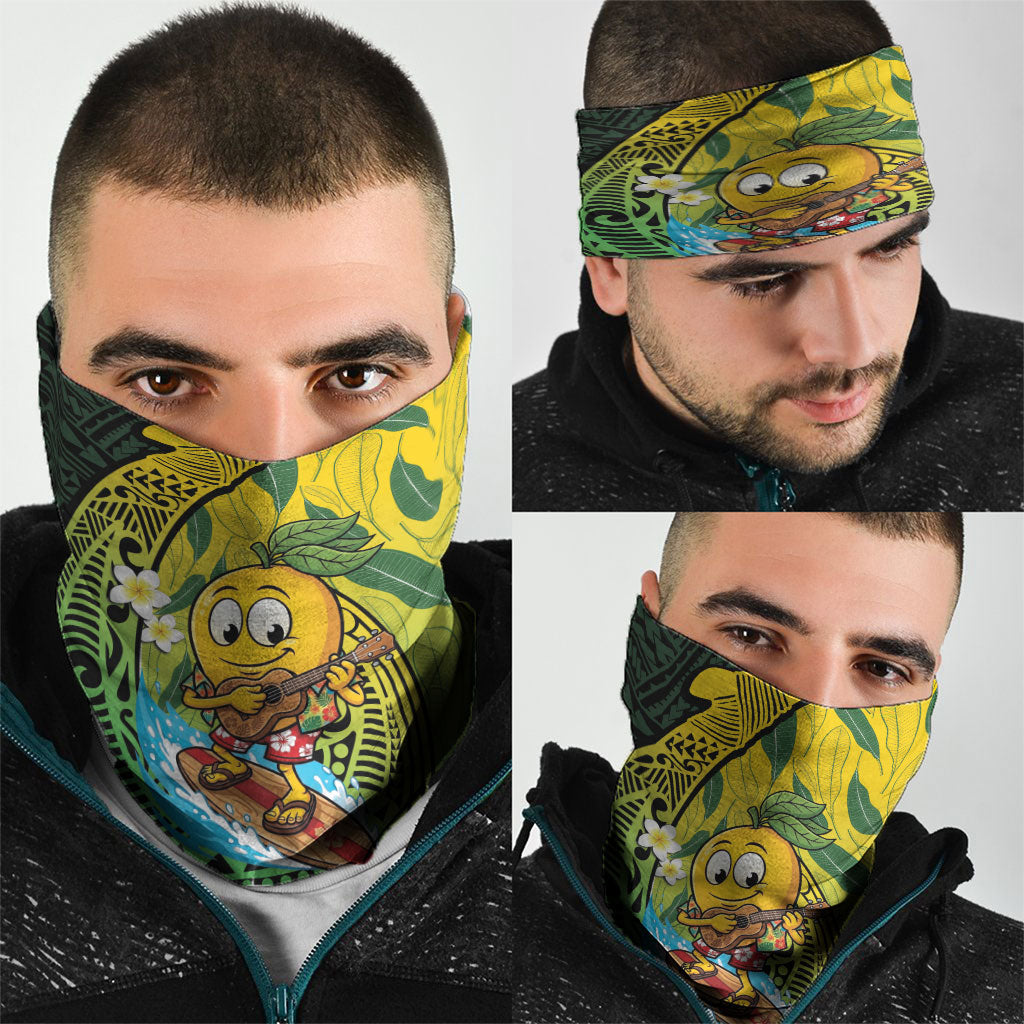 Hawaii Surfing Mango Neck Gaiter Manako Polynesian Fish Hook