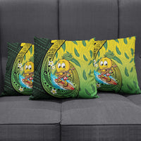 Hawaii Surfing Mango Pillow Cover Manako Polynesian Fish Hook