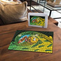 Hawaii Surfing Mango Puzzle Manako Polynesian Fish Hook
