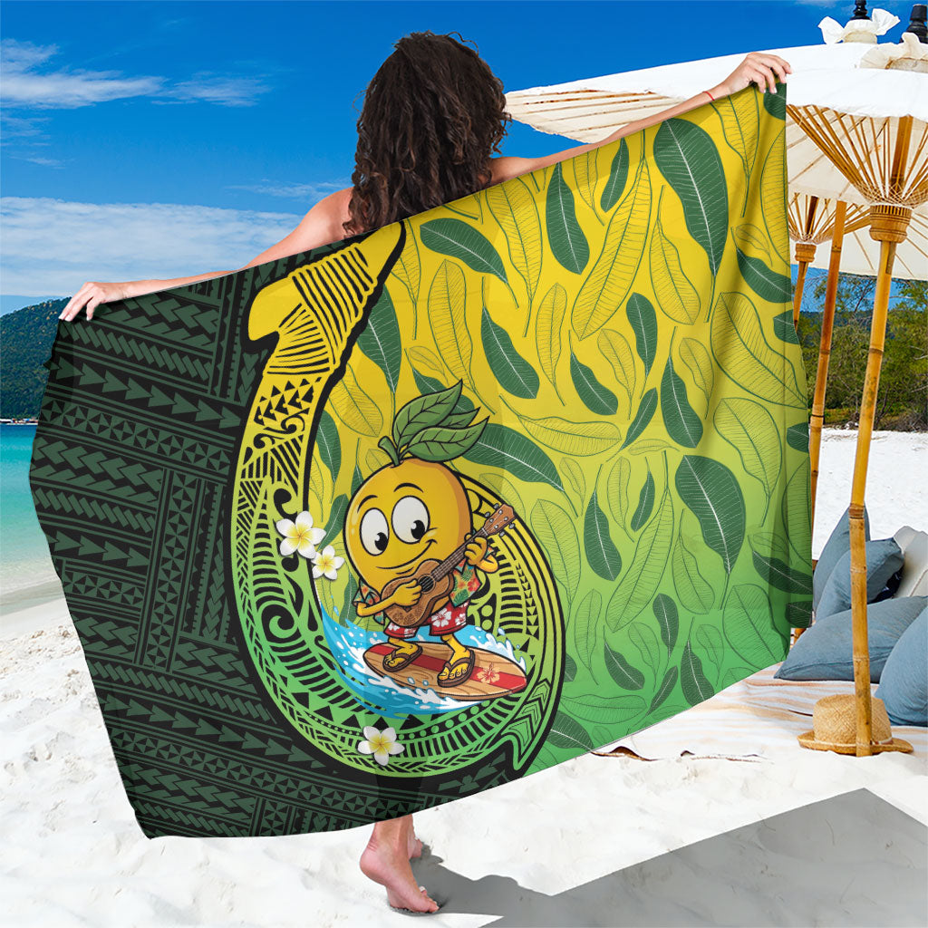 Hawaii Surfing Mango Sarong Manako Polynesian Fish Hook