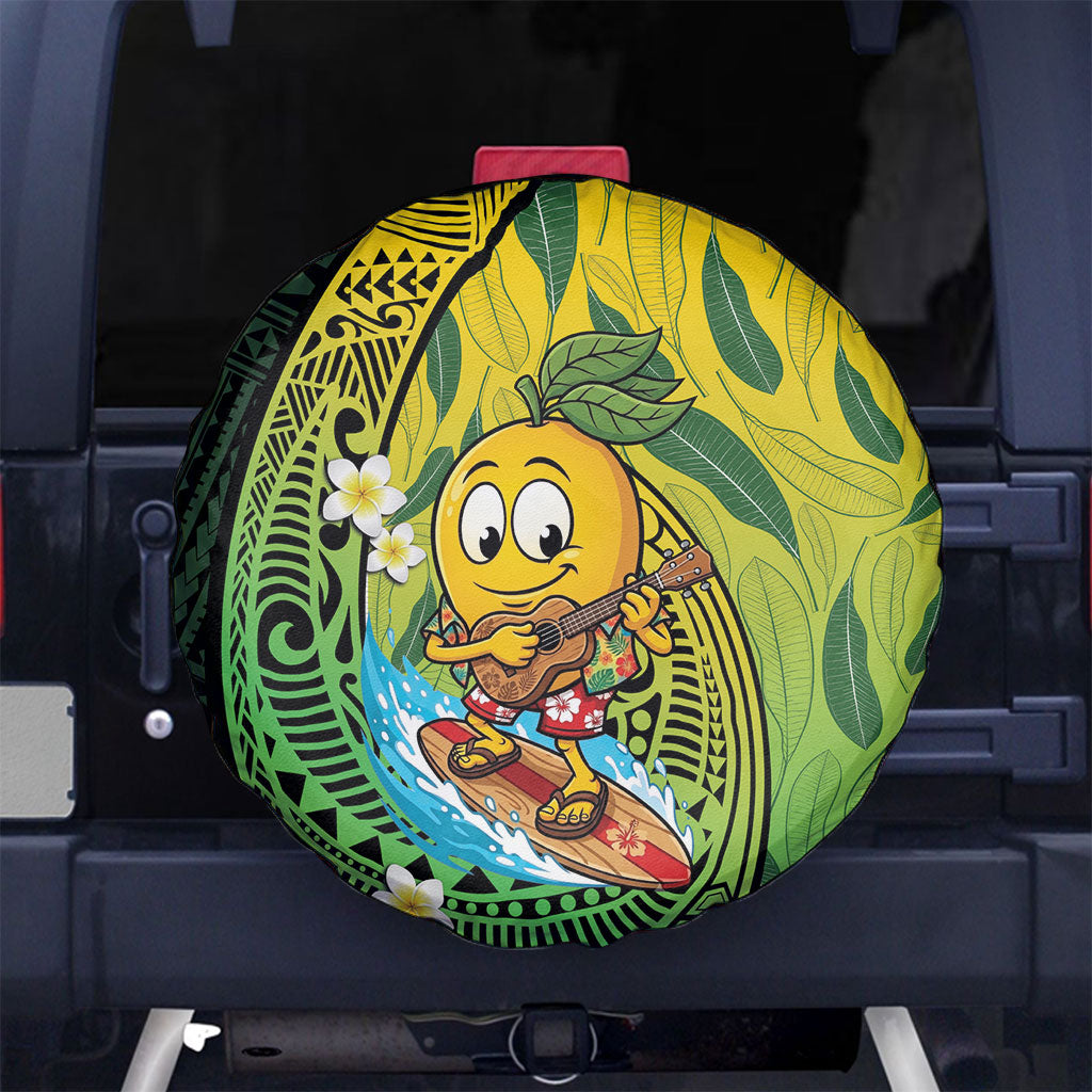 Hawaii Surfing Mango Spare Tire Cover Manako Polynesian Fish Hook