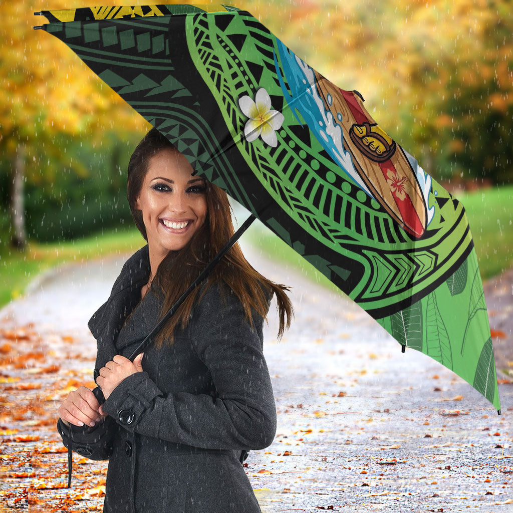 Hawaii Surfing Mango Umbrella Manako Polynesian Fish Hook