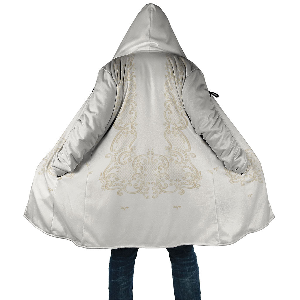 Philippines National Costume Cloak Barong Tagalog Inspired Ivory White Color LT14 Unisex Ivory White - Polynesian Pride