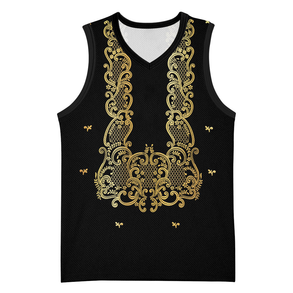 Philippines National Costume Basketball Jersey Barong Tagalog Inspired Black Color