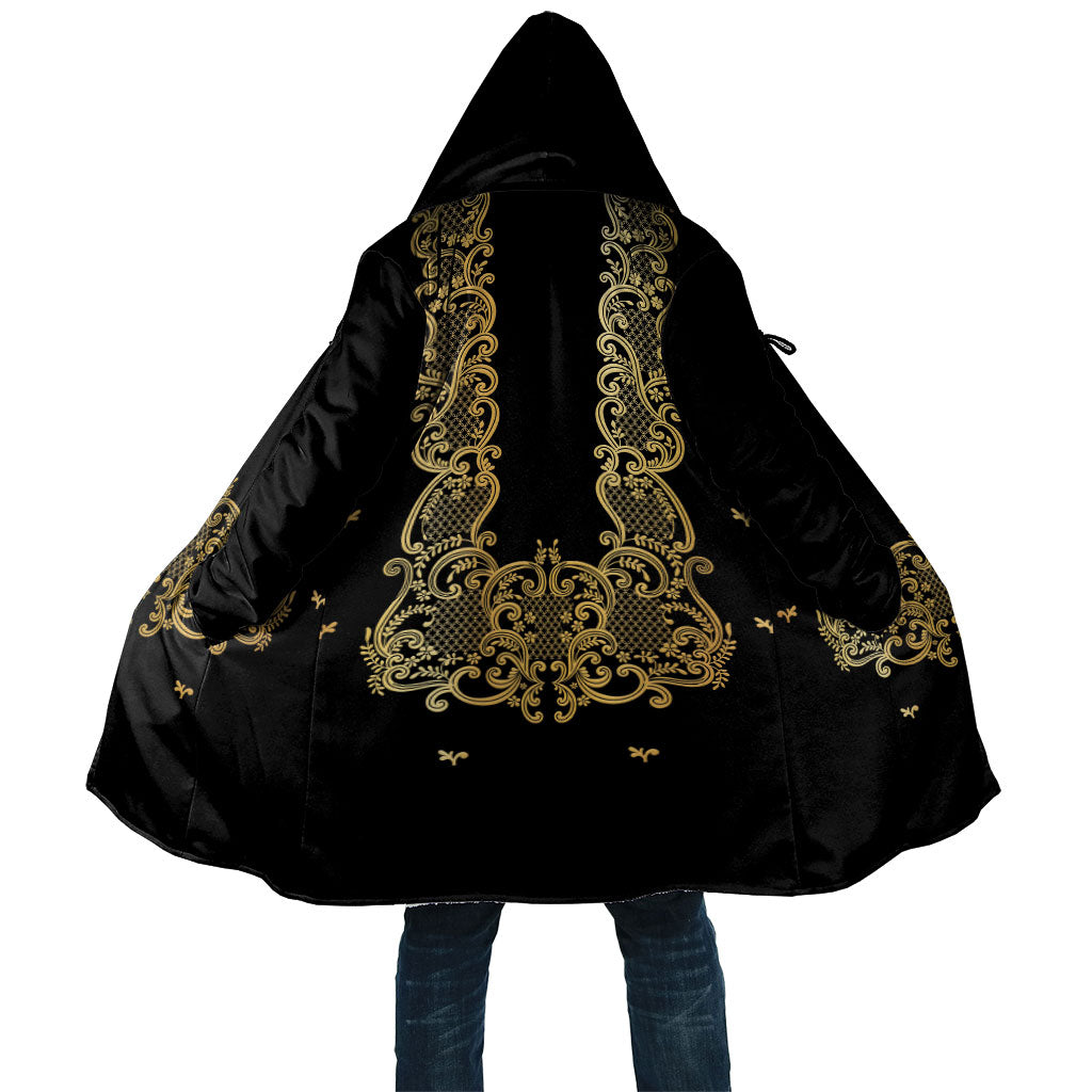 Philippines National Costume Cloak Barong Tagalog Inspired Black Color LT14 Unisex Black - Polynesian Pride