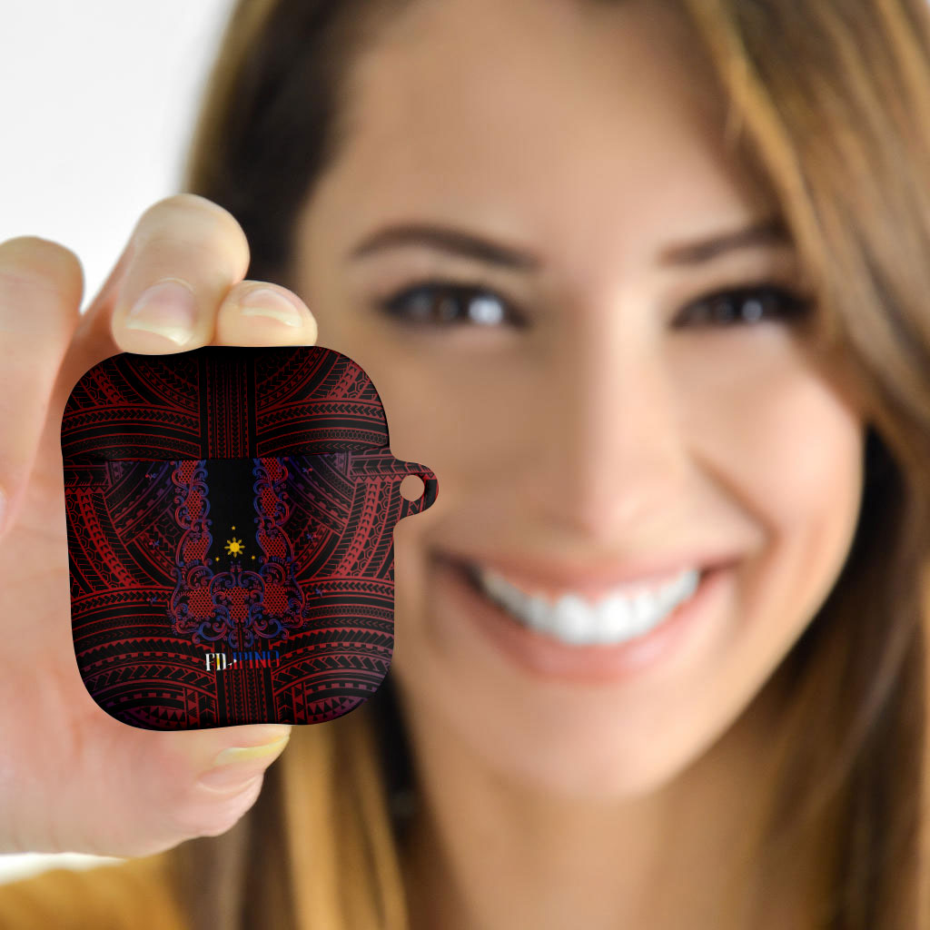 Filipino Barong Tagalog Inspired AirPods Case Mabuhay Philippines Festival Polynesian Pattern LT14 - Polynesian Pride