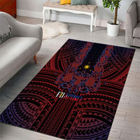 Filipino Barong Tagalog Inspired Area Rug Mabuhay Philippines Festival Polynesian Pattern LT14 - Polynesian Pride