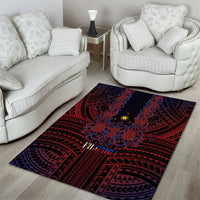 Filipino Barong Tagalog Inspired Area Rug Mabuhay Philippines Festival Polynesian Pattern LT14 - Polynesian Pride