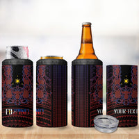 Filipino Barong Tagalog Inspired Personalised 4 in 1 Can Cooler Tumbler Mabuhay Philippines Festival Polynesian Pattern LT14 - Polynesian Pride
