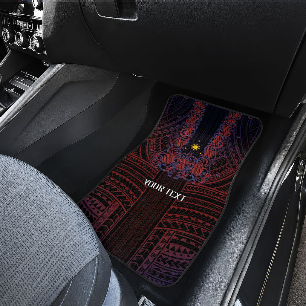 Filipino Barong Tagalog Inspired Personalised Car Mats Mabuhay Philippines Festival Polynesian Pattern LT14 - Polynesian Pride